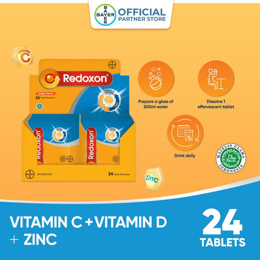 Redoxon Double Action Effervescent Orange Tablets (12x2's)